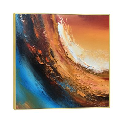 Abstract Art Canvas Modern Colorful Oil Painting New Home Decor Living Room Art Handmade oil painting Wall Art,Unstretched,Frameless,(102X102cm) 40X40Inches