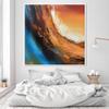 Abstract Art Canvas Modern Colorful Oil Painting New Home Decor Living Room Art Handmade oil painting Wall Art,Unstretched,Frameless,(102X102cm) 40X40Inches view 2