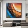 Abstract Art Canvas Modern Colorful Oil Painting New Home Decor Living Room Art Handmade oil painting Wall Art,Unstretched,Frameless,(102X102cm) 40X40Inches view 4