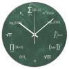 COCOKEN Math Equations and Notations Round Wall Clock PVC Clock Silent Non Ticking Battery Operated Easy to Read for Student Office School Home Decorative Clock Art 15" view 1