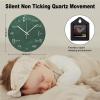 COCOKEN Math Equations and Notations Round Wall Clock PVC Clock Silent Non Ticking Battery Operated Easy to Read for Student Office School Home Decorative Clock Art 15" view 2