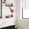 Fire Escape Wall Shelf with Baskets, 3-Tier Metal Fire Escape Ladder Shelf Wall Organizer, New York Inspired Decorative Shelf, Red Floating Action Figurine Display Shelves for Bedroom, Home Dcor. view 4