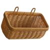 NOLITOY Weaved Basket Hanging Wicker Basket Onion Fruit Vegetable Holder Wall Hanging Flower Decorative Boho Woven Baskets Organizer for Farmhouse Home Decoration - Brown view 1