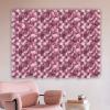 BINELUCOLU Flower Wall Panel, 6Pcs Artificial Rose Dahlia Flower Wall Mat Floral Backdrop Artificial Silk Flower Panels for Wall Decoration Wedding Party (Pink, Purple) view 2