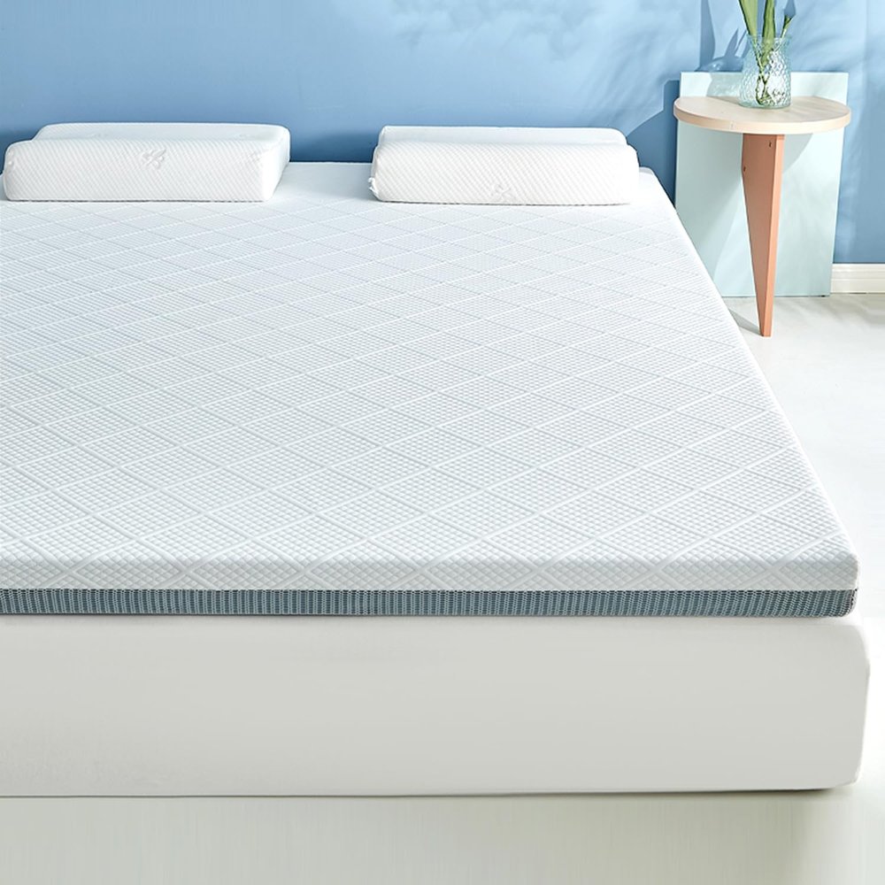 Gel Mattress Pad Twin,Memory Foam Mattress Topper Queen,King Size Cooling Gel Mattress Pad Cover,Cooling Gel-Infused Bed Topper,with Breathable/Removable/Washable Cover,4cm,135x200cm/53x79