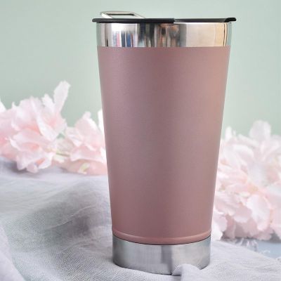20 Oz 304 Stainless Steel Car Mug Double Insulation Ice Bingba Cup with Corkscrew Beer Mug
