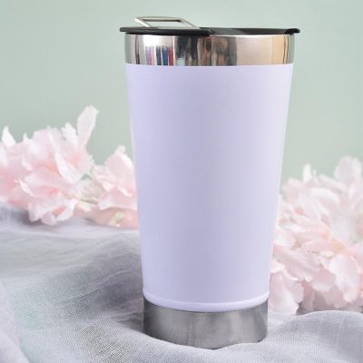 20 Oz 304 Stainless Steel Car Mug Double Insulation Ice Bingba Cup with Corkscrew Beer Mug