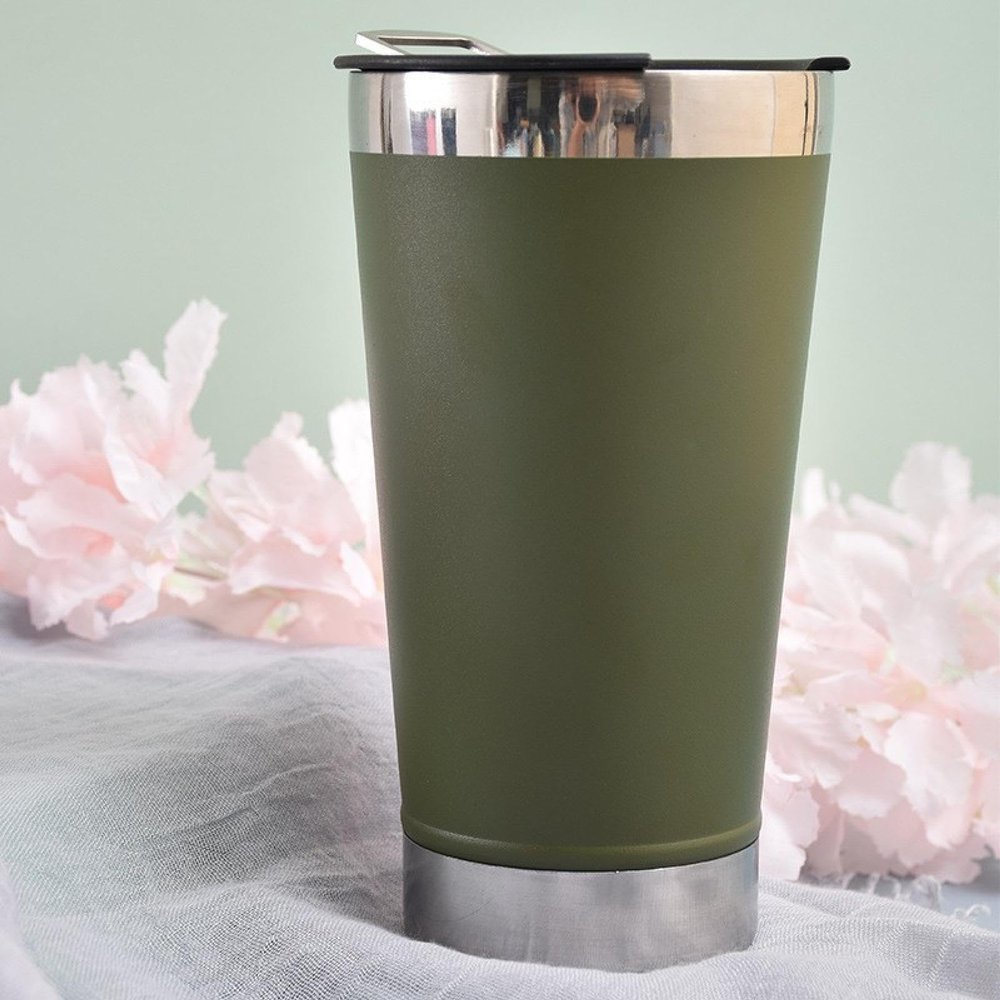 20 Oz 304 Stainless Steel Car Mug Double Insulation Ice Bingba Cup with Corkscrew Beer Mug