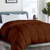 Saferay Green Comforter Duvet Insert - 3pc Down Alternative Bedding Comforter Set - All Season Quilted Duvet Insert with 8 Corner Tabs, Ultra Soft, Breathable (Super King, 110"x96") - Brown view 1