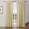 ChadMade Cotton Blend Curtain with Privacy Cotton Lining 1 Panel 150Wx102L Sage Green Room Darkening Curtain 4-in-1 Curtain Panel for Sliding Glass Door Window, Simon Collection view 1