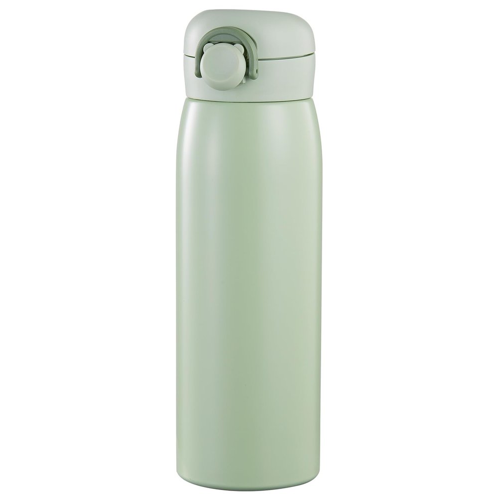 17 oz Mini Water Bottle Small Stainless Steel Thermoses - Insulated Vacuum, Leak Proof, Keeps Drinks Hot/Cold - Ideal for Coffee, beverage, Water - Green