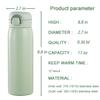17 oz Mini Water Bottle Small Stainless Steel Thermoses - Insulated Vacuum, Leak Proof, Keeps Drinks Hot/Cold - Ideal for Coffee, beverage, Water - Green view 3