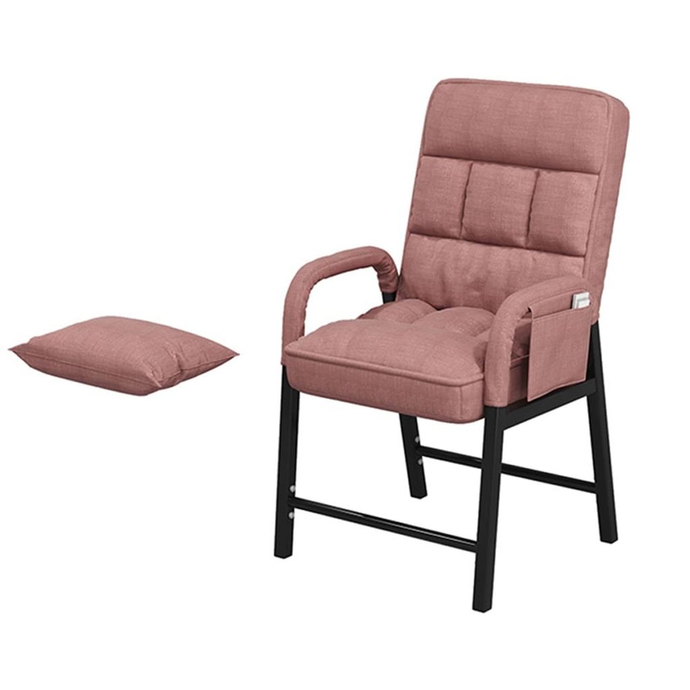 BTZHY Recliner Chair,Wingback Chair Recliner, Chaise Lounge Indoor with Arms, Modern Accent Chair with Steel Legs and Storage Pockets Single Adjustable Upholstered for Living Room
