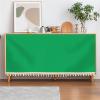 SK Studio Short Curtains for Kitchen, Privacy Closet Curtain Dust-Proof Under Sink Curtains for Small Kitchen Storage Room Light Green, 23.6" W x 35.4" H view 1