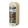VALINK Spice Container with Spoon Wall Mounted Spice Container Set, Clear Drawer Spice Jars Rack, No Drilling Hangable Condiment Dispenser for Home Kitchen Cream view 1