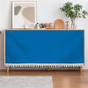 SK Studio Short Curtains for Kitchen, Privacy Closet Curtain Dust-Proof Under Sink Curtains for Small Kitchen Storage Room Dark Blue, 23.6" W x 27.6" H view 1