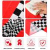 Oudain Plastic Racing Tablecloth, Round, Red, 6 Pcs, 84 inches view 2