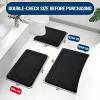 Grandaily Memory Foam Bath Mat Rug 47x17, Ultra Soft, Non-Slip and Absorbent Bathroom Rugs, Machine Wash Dry, Comfortable Bath Carpet for Bathroom Floor, Tub and Shower, Black view 2