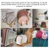 QANYEGN 3 Set Bamboo Wooden Dish Rack, Plate Display Wooden Rack, Utensil Drying Rack, Plate Rack Stand Pot Lid Holder for Organize Dishes, Cuing Boards, Books, etc view 4