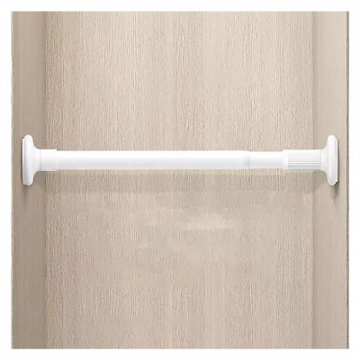 BESNUT Closet Tension RodStainless Steel Adjustable Expandable Pressure Curtain Tension Rods for Kitchen, Bathroom, Window,Home (Color : White, Size : 0.7~1.2m)