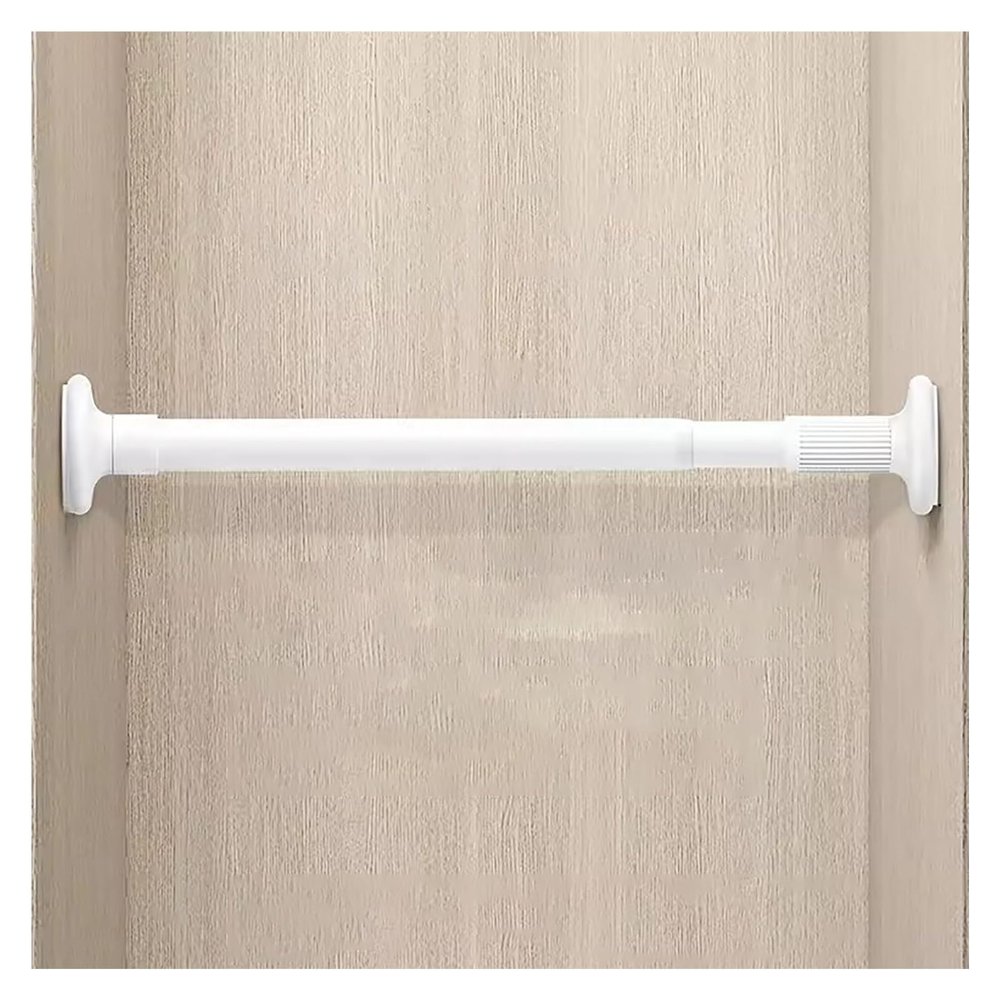 BESNUT Closet Tension RodStainless Steel Adjustable Expandable Pressure Curtain Tension Rods for Kitchen, Bathroom, Window,Home (Color : White, Size : 0.7~1.2m)