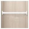 BESNUT Closet Tension RodStainless Steel Adjustable Expandable Pressure Curtain Tension Rods for Kitchen, Bathroom, Window,Home (Color : White, Size : 0.7~1.2m) view 1