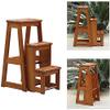 CIRCIR Bed Step Stools for High Beds Folding Wood 3 Tier Wood Ladder Small for Adult Standing Shelf Units Bed Steps for High Beds (Size : White) view 4