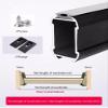 BESNUT Closet Hanger Bar,Wardrobe/Laundry Room Closet Rod Wall Mounted,Can be Customized Heavy Duty Cuttable Metal Hanging Clothes Pole with Bracket Kits (Color : Champagne Color, Size : 51~60cm) view 3