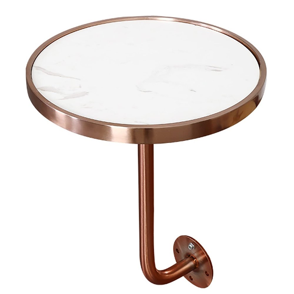 Fodalob Classic Bistro Pub Furniture- Modern Style Marble Cocktail Pub Table for Living Room Bistro Bar Kitchen Island - L Shaped Wall Table