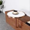 Fodalob Classic Bistro Pub Furniture- Modern Style Marble Cocktail Pub Table for Living Room Bistro Bar Kitchen Island - L Shaped Wall Table view 3