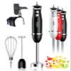 Sangcon Immersion Blender Handheld, 3-in-1 Hand Blender Electric, 400W Handheld Licuadora de mano, Stainless Steel Blade Stick Mixer with Whisk, Milk Frother Attachments - Black view 1