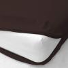 ComfyRight Cot Size Mattress Cover, Zips Around The Mattress Fitted Sheet 10 Inch Deep Pockets/Chocolate view 2