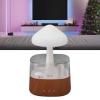 Luqeeg Rain Humidifier, Aromatherapy Diffuser Humidifier, Night Light Grass Plants Lamp with Colorful Light Essential Oil Diffusers Raining Artificial for Plants Desk Fountain view 3
