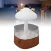 Luqeeg Rain Humidifier, Aromatherapy Diffuser Humidifier, Night Light Grass Plants Lamp with Colorful Light Essential Oil Diffusers Raining Artificial for Plants Desk Fountain view 4