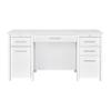 BOWERY HILL Contemporary Wood Lift Top Home Office Desk in White view 4