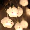 buniq White Clouds Smiling Clouds Star Light String Children's Bedroom Tent Birthday Holiday Decoration Dress Up Hanging Lights view 2
