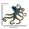 ZGSYH Octopus Wall Hanging Wall Decor - Hand Hammered and Painted Recycled Metal Octopus Wall Hanging,Home Dcor Products,Wall Sculptures for Home & Kitchen view 3