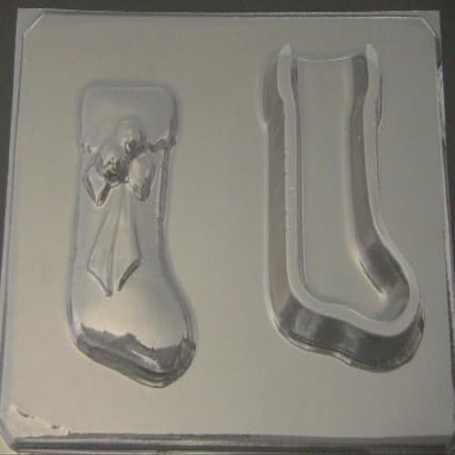 Christmas Stocking with Bells Pour Box Chocolate Candy Mold