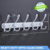 GlazieVault White Coat Hooks for Wall - Stainless Steel Coat Racks (2 Pack) - Heavy Duty White Coat Hooks Wall Mounted - Premium Design Rust Free White Coat Hangers Wall Hoks view 4