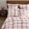 Levtex Home - Peppermint Plaid Comforter Set - Twin Comforter + One Standard Pillow Cases - Red, Cream - Waffle Plaid - Comforter (68 x 88in.) and Pillow Case (26 x 20in.) - Cotton view 4