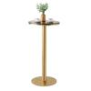Black Bar Table Marble Top Coffee Table, Modern Round Cocktail Table with Metal Base, Easy to Assemble High Bar Counter Table (Size : 55x75cm) view 1