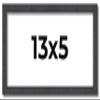 13x5 IN Rustic Brown Real Wood Picture Frame Width 0.75 Inches | Interior Frame Depth 0.5 Inches | Kingsley Brown Distressed Photo Frame Complete with UV Acrylic, Foam Board Backing & Hanging Hardware view 1