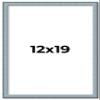 12x19 Frame Blue Scuffed Farm Board Solid Wood Picture Frame Width 0.75 Inches | Interior Depth 0.5 Inches | Kingsley Blue Frame with UV Acrylic, Foam Board Backing & Hanging Hardware view 1