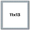 11x13 Frame Blue Scuffed Farm Board Solid Wood Picture Frame Width 0.75 Inches | Interior Depth 0.5 Inches | Kingsley Blue Frame with UV Acrylic, Foam Board Backing & Hanging Hardware view 1