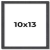 10x13 Rustic Brown Real Wood Picture Frame Width 0.75 Inches | Interior Frame Depth 0.5 Inches | Kingsley Brown Distressed Photo Frame Complete with UV Acrylic, Foam Board Backing & Hanging Hardware view 1