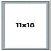 11x18 Frame Blue Scuffed Farm Board Solid Wood Picture Frame Width 0.75 Inches | Interior Depth 0.5 Inches | Kingsley Blue Frame with UV Acrylic, Foam Board Backing & Hanging Hardware view 1