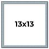 13x13 Frame Blue Scuffed Farm Board Solid Wood Picture Frame Width 0.75 Inches | Interior Depth 0.5 Inches | Kingsley Blue Frame with UV Acrylic, Foam Board Backing & Hanging Hardware view 1