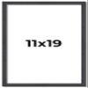 11x19 Rustic Brown Real Wood Picture Frame Width 0.75 Inches | Interior Frame Depth 0.5 Inches | Kingsley Brown Distressed Photo Frame Complete with UV Acrylic, Foam Board Backing & Hanging Hardware view 1