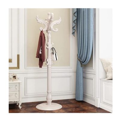 Coat Shelf Coat Rack Stand Coat Rack European Style Floor Standing Hat Coat Scarf Stand Hanger With Hooks Wooden Coat Rack Stand Coat Stand Coat Holder Coat Hat Rack ( Color : White , Size : 42*42*182