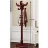 Coat Shelf Coat Rack Stand Coat Rack European Style Floor Standing Hat Coat Scarf Stand Hanger With Hooks Wooden Coat Rack Stand Coat Stand Coat Holder Coat Hat Rack ( Color : White , Size : 42*42*182 view 2